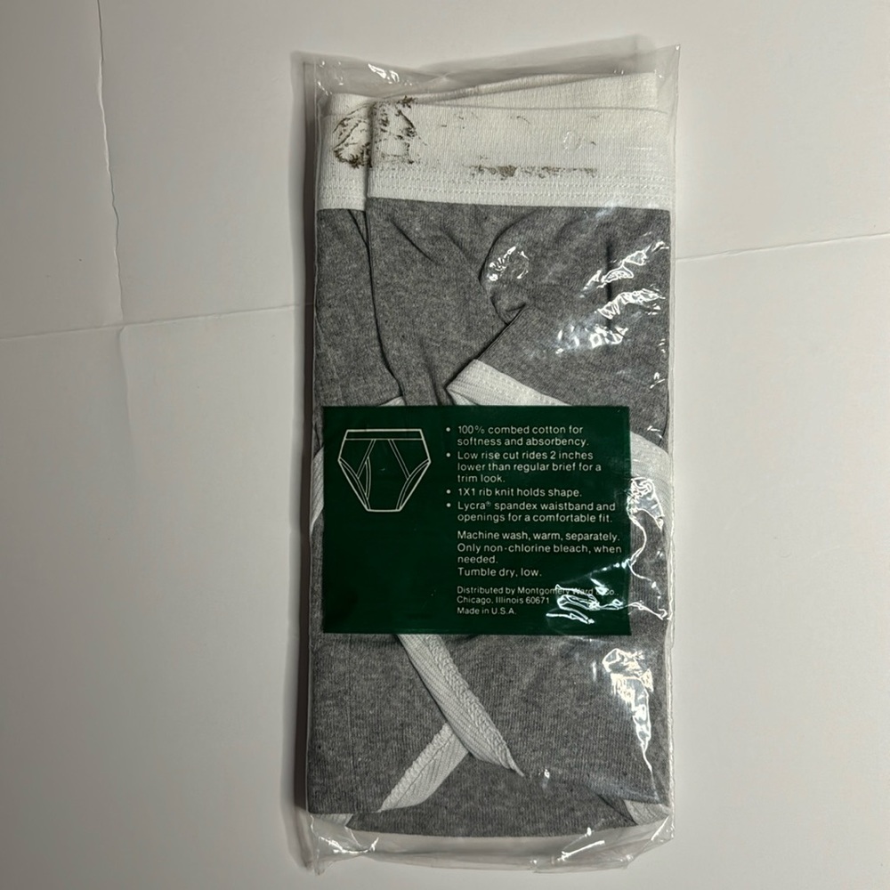 Vintage Rare New sealed package Hill & Archer Mens Briefs, Size Medium - Picture 2 of 6